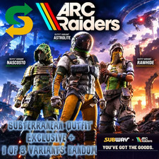 Arc Raiders x Subway - Subterranean Outfit Exclusive Promotion Instant Delivery