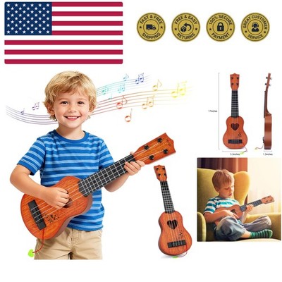 Classical Ukulele for Kids, Mini Toddler Guitar Toy with Pick, Educational Mu...
