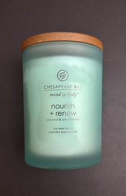 Chesapeake Bay Candle.  Coconut & Sandalwood, Nourish + Renew . 8.8 Oz *New*
