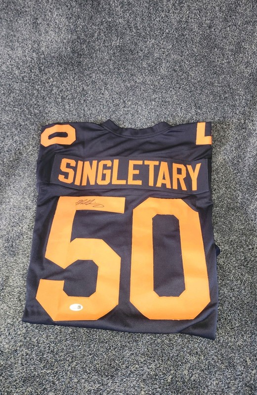 Mike Singletary Hand Signed Football Jersey  - Chicago Bears