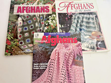 3 Afghan Pattern Bks Crochet A YEAR OF AFGHANS 2 AFGHANS ON THE DOUBLE WEEKEND