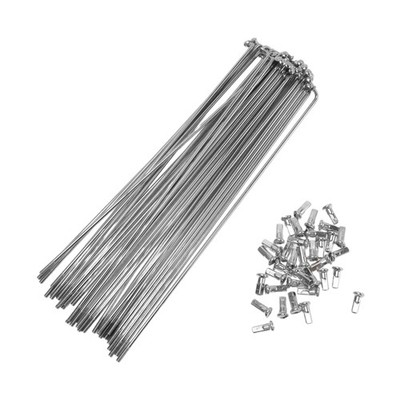 36 Fahrradspeichen 12G 207mm, Fahrradrad 45 Stahl verzinkt silber