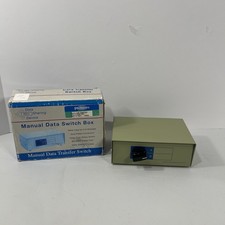 Manual Data Transfer Switch Box 2-Position 2-Port A/B Vintage