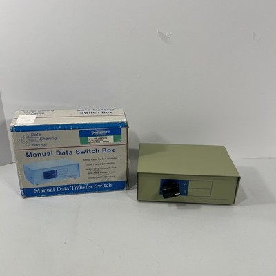 Manual Data Transfer Switch Box 2-Position 2-Port A/B Vintage
