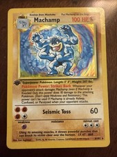 Machamp 1st Edition (Base Set) Holo Rare Deck Exclusives 008/102 LP!