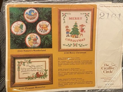 The Creative Circle 2161  Pleasant Memories Christmas Counted Cross Stitch Kit