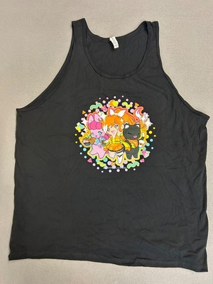Crunchyroll 2023 Anime Expo Exclusive Tank Top Men's Black Size XL