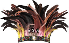 Peacock Feather Fascinator Decorative Feather Headpiece Crown Headdress Costume