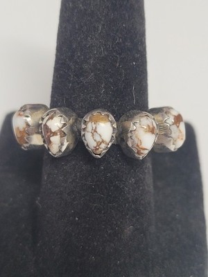 Wild horse - size 6.25 ring - SS 925 - handmade - full silver back
