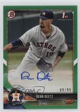 2018 Bowman Prospect Auto Green 89/99 Dean Deetz #PA-DD Auto 11z5