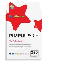 	Pimple Patches for Face 360Pcs 5 Colors&7 Sizes 810121416mm Acne Patches	