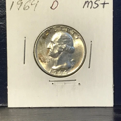 1964 D  Washington  Uncirculated Silver  Quarter  ~Philadelphia ~Very Nice !!!!