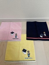Ralph Lauren Towel Handkerchief Mini Towel Bear Polo Pink Yellow Navy Blue