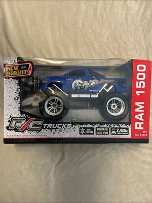 #ad NEW New Bright Remote Control Truck RAM 1500 Mopar Blue 2.4GHz $26.00