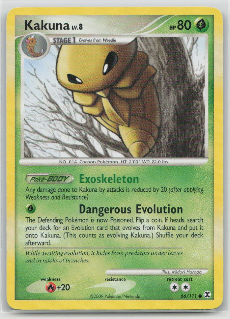 Kakuna 66/111 Common Rising Rivals Pokemon Lightly Played