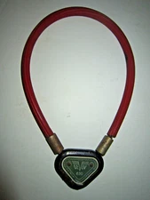 Vintage Gevov Bicycle Cable Lock D.B. Patent Germany No Turn Key  "It Pop's Out"