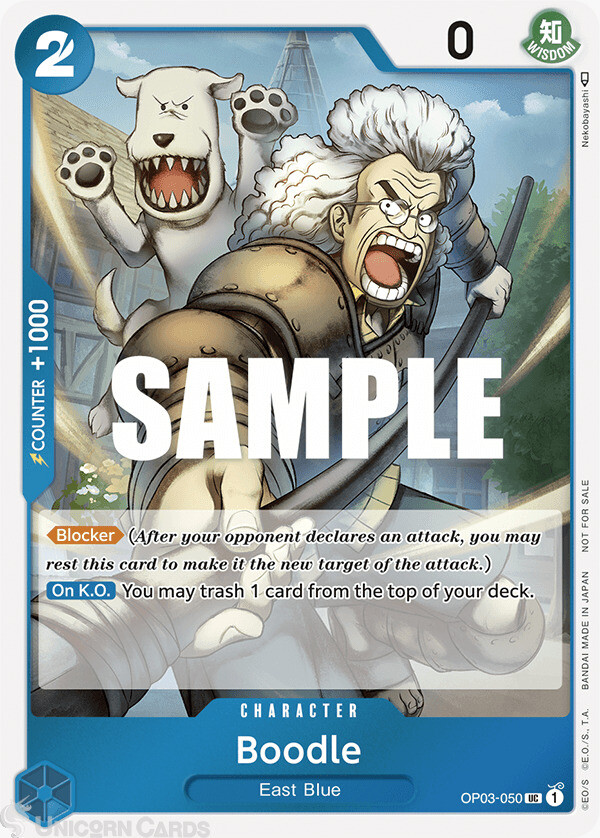 OP03-050 Boodle :: Uncommon Foil Alternative Art One Piece TCG Card : OP04: King
