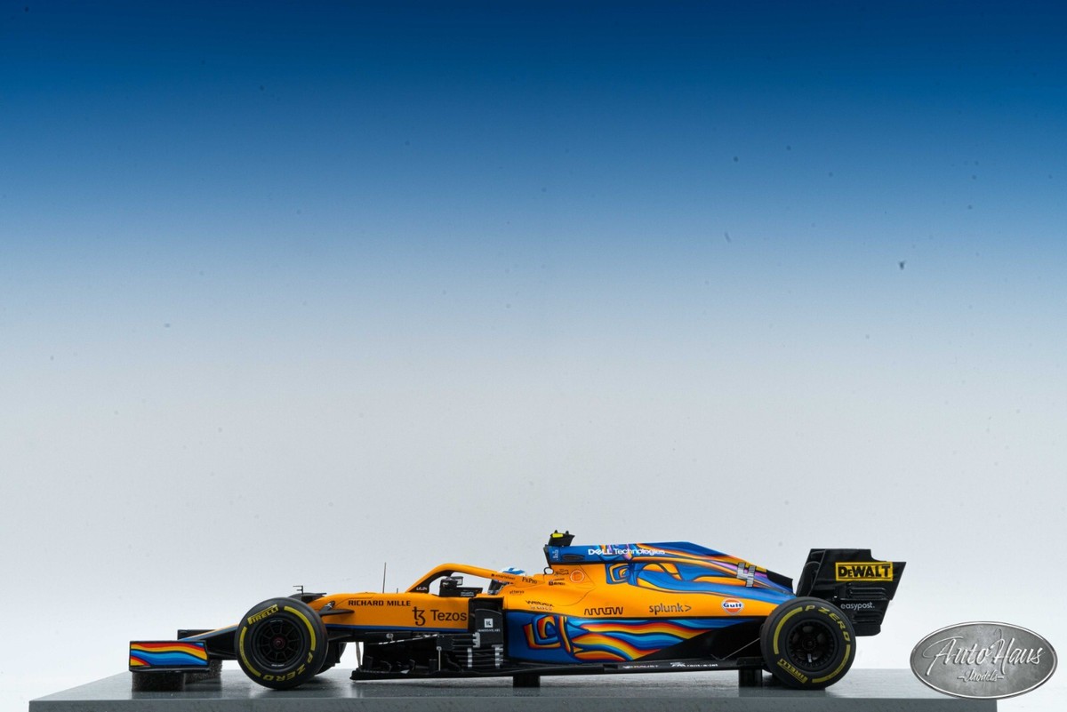 1/18 Spark 2021 McLaren MCL35M Lando Norris Abu Dhabi GP