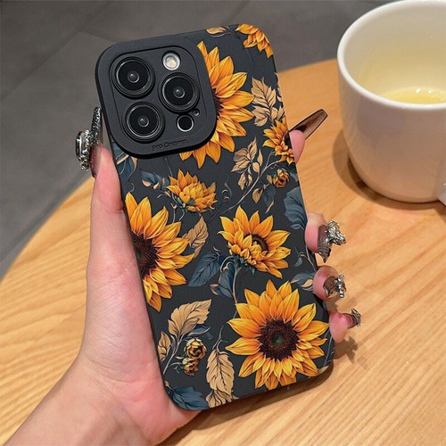 Coque téléphone tournesol pour Apple iPhone 16 15 14 13 12 11 8 7 XS/XR Pro Max - Photo 2 sur 6