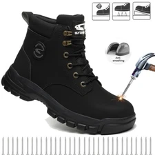 New Steel toe safety work shoe Men Roofing Shoes advanced non-slip traction