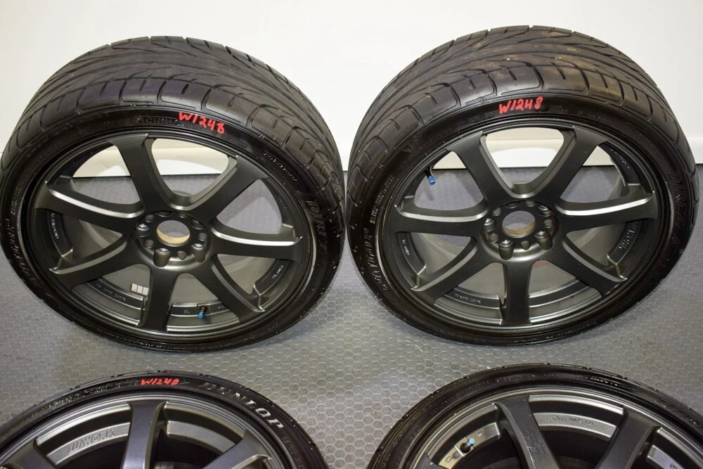 JDM Work emotion XT7 Rims Wheels Tires 5x114.3 18x7.5 +48 Offset