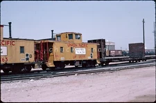 Original Slide Union Pacific UP 25335 Cupola Caboose San Bernardino CA 1985