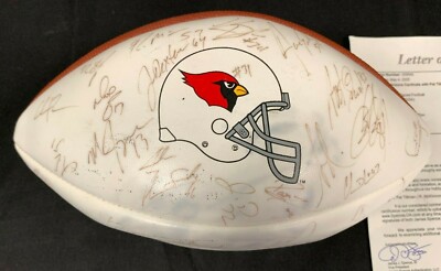 1998 PAT TILLMAN + TEAM HAND SIGNED AUTOGRAPHED CARDINALS FOOTBALL