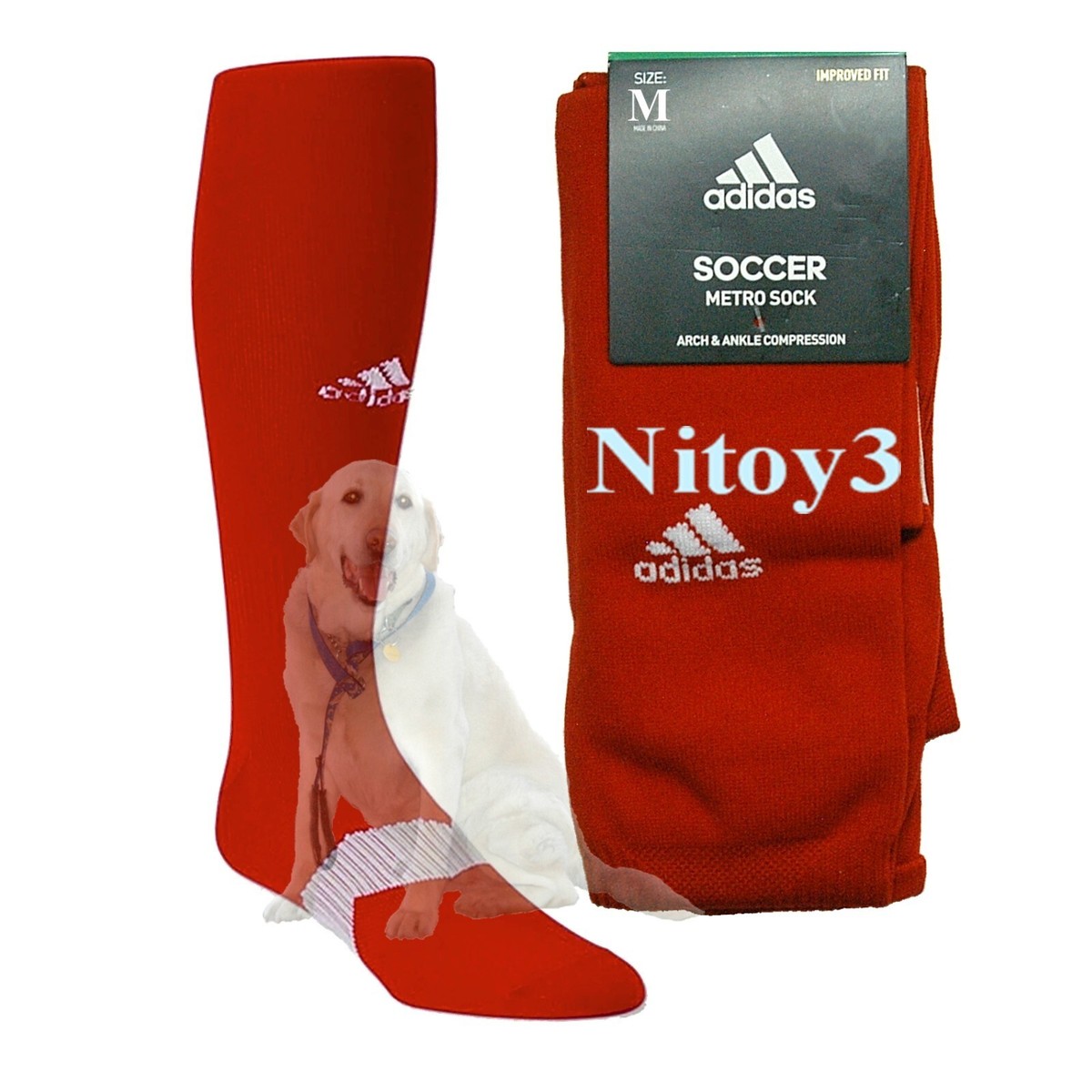 adidas Metro Soccer Socks-Over the Calf Unisex Medium: MEN-WOMEN