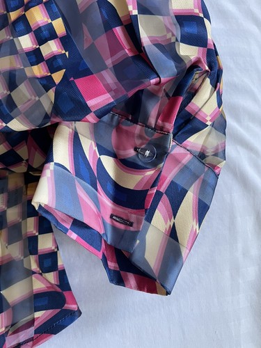 Fashion Print Women Blouse Long Sleeve Elegant Patchwork New Size S - 第 2/7 張圖片