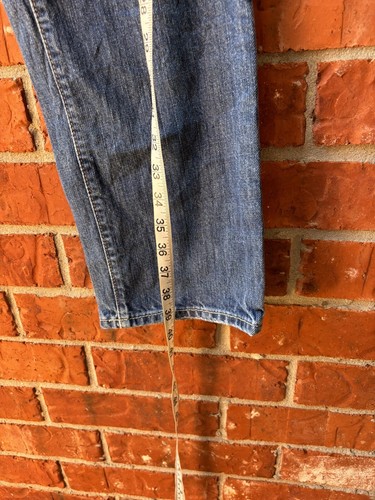 Abercrombie Fitch Boys 16 Remsen Low Rise Slim Straight Blue Jeans Button Fly - Picture 8 of 9