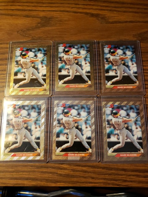 1992 Bowman Mark McGwire Gold Foil 6 Card Lot EBay