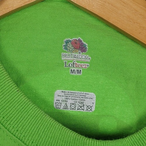 Bristol Motor Speedway Men’s Medium Lime Green T-Shirt Front/Back Graphic - Picture 6 of 8