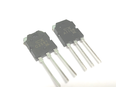 2 Pairs | 2SC2581 + 2SA1106 Sanken Silicon NPN+PNP Transistor