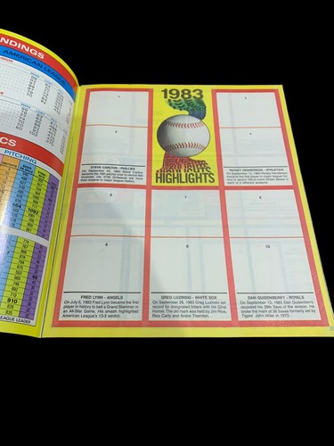 1984 pegatina de béisbol Topps MLB anuario MLB Topps salutes 23 años de grandeza - Imagen 3 de 6