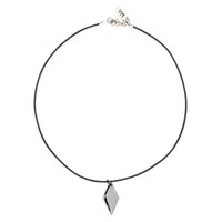Vanessa Mooney Gunmetal diamond Leather Choker Necklace -sale Vanessa Mooney Gunmetal diamond Leather Choker Necklace -sale