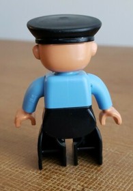 LEGO Duplo Lot of 2 Figures Policeman & Prisoner (Set 10809 Police Patrol) 