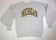 Vintage Champion Reverse Weave Michigan Wolverines Made In USA Size XL