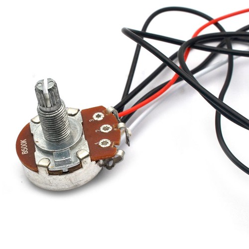 Electric Guitar Wiring Harness Kit 3 Way Toggle Switch 1 Volume 1 Tone 500K Pots - Picture 6 of 7