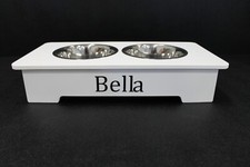 Small Personalized pet Feeder 5 inches tall- 12 inches wide-23.5 inches long