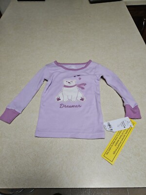 Baby Girl OEKO-TEX Purple Polar Bear Dreamer Long Sleeve Size 18 months