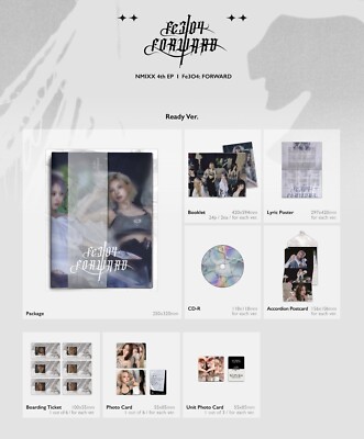 NMIXX 4th EP Album Fe3O4: FORWARD 2Ver SET CD+Booklet+P.Card+