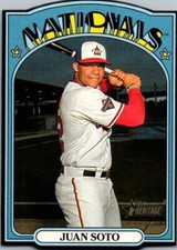 2021 Topps Heritage #72DC-21 Juan Soto 1972 Die Cuts