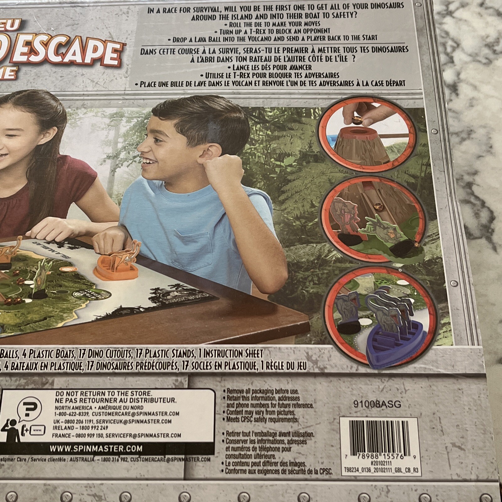 Jurrasic World Jeu Volcano Escape Epic 3D Dinosaur Game Used