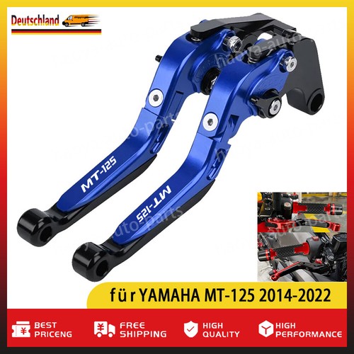 Palanca de embrague de freno extensible plegable para YAMAHA MT-125 2014-2022 NUEVO - Imagen 10 de 13