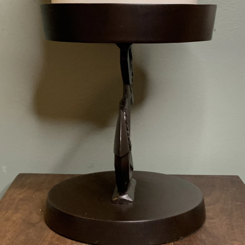 Candelabro ancla de pilar grande soporte marrón metal fundido Tommy Bahama Foto 4 de 4