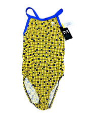 TYR One-Piece Swimsuit Women's 32 Swimwear Geometric Multicolor
