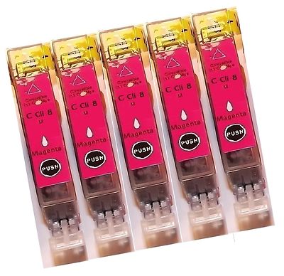 10x Tintenpatronen Für Canon Pixma IP5200 MP800R IP5300 MP800 IP4200 MP810 CMYK