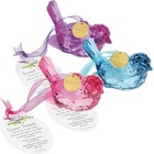 Department 56 Sweet Tweets Acrylic Bird Hanging Ornaments Set of 3 – Friendship,