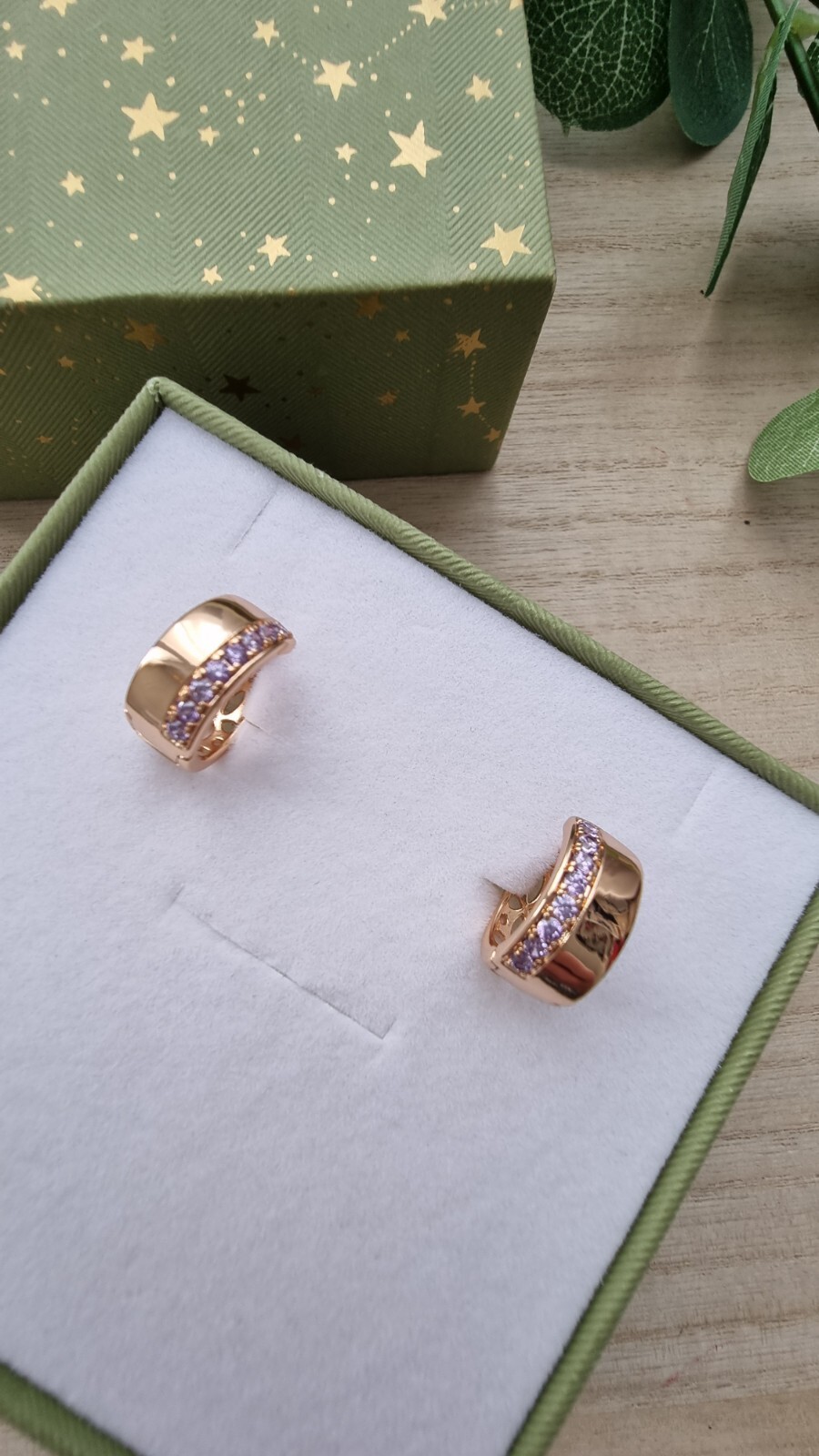 Hoop Earrings 18k Gold Plated Hypoallergenic-image