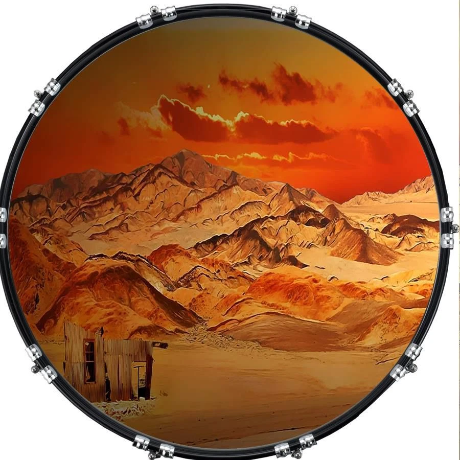 Graphic bass cheap drum heads